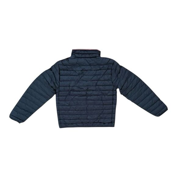 New with Tags Tommy Hilfiger TH Packable Puffer Jacket Navy Water Resistant S/P - Picture 3 of 10